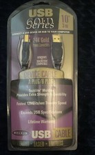 Brand New in package Belkin USB 2 Gold Series A Plug/B Plug 10  Device Cable