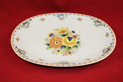 Eschenbach CERANOVA Blume Wiese retro 80er Flowers Platte Schale  28 x 19 cm 