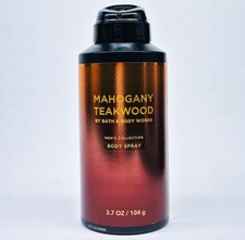 1 Bath  Body Works MAHOGANY TEAKWOOD FOR MEN Body Spray Mist Perfume 3.7 oz