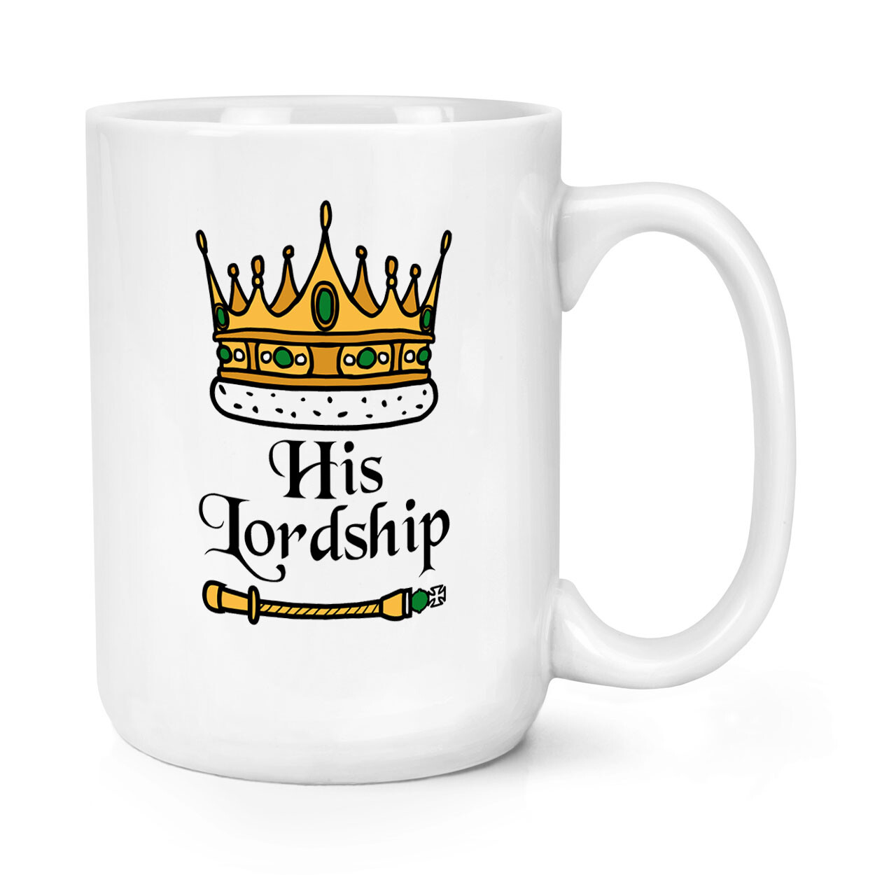 Suo di Lui Signoria Corona 426ml Grande Tazza Coronation King Charles Funny Papà