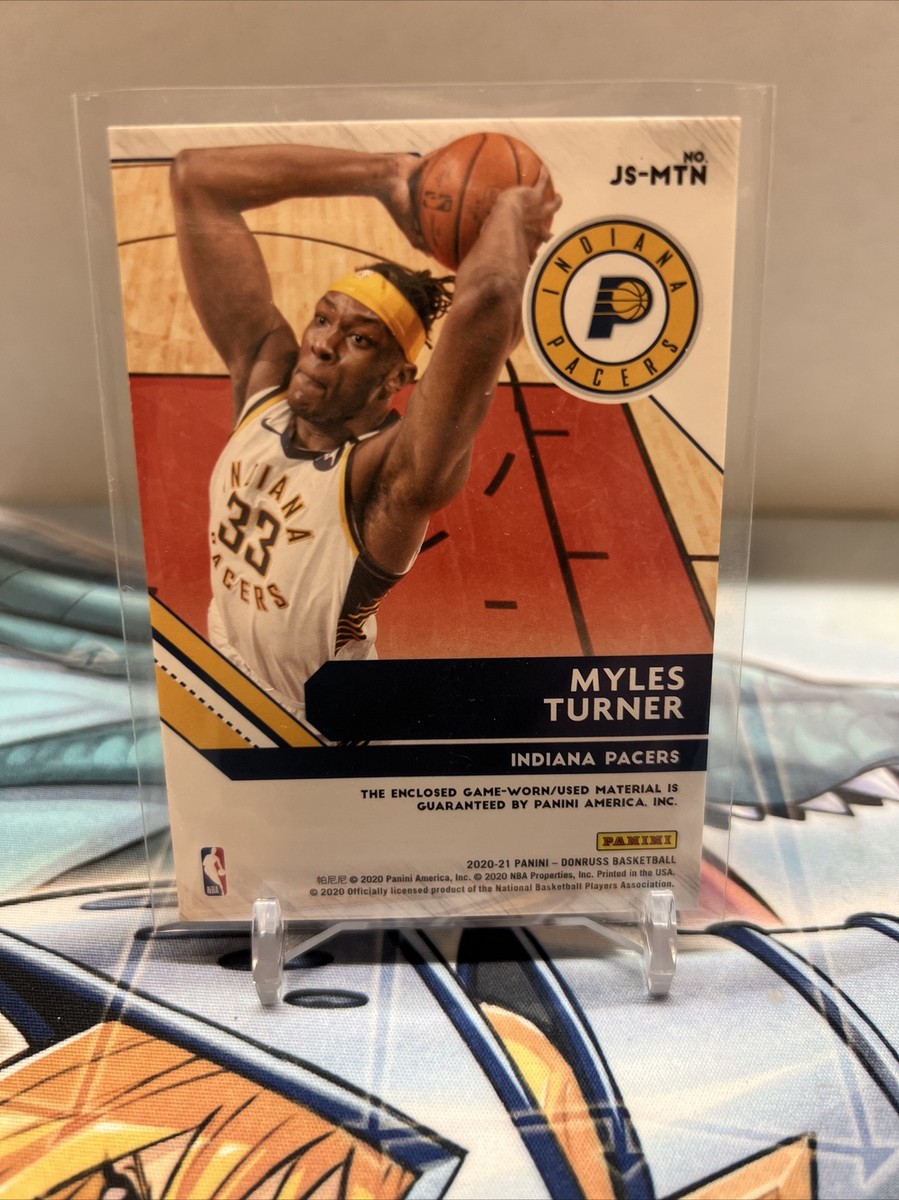 Myles Turner Jersey Series Patch Game Worn Donruss NBA