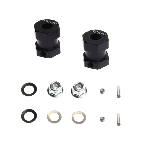 Combinatore adattatore esadecimale alluminio 12 mm per lunchbox TAMIYA CW-01 RC aggiornamento pneumatici - Foto 2 di 5