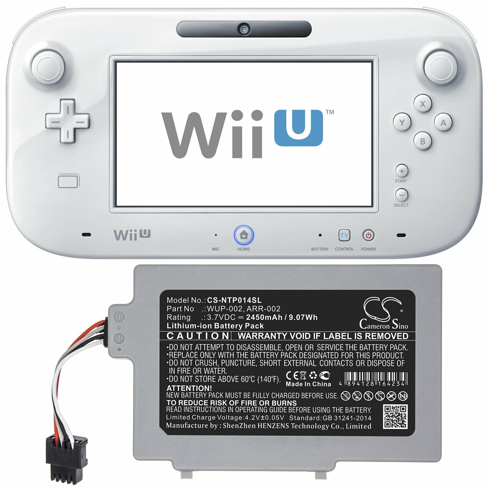 Nintendo Wii U GamePad Battery: Replacement Part #ARR-002