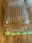 VTG 8x4 Clear Ribbed Glass Refrigerator Dish Base  rectangle Perfect — photo 9