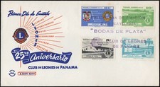 PANAMA/COVERS, 1961- SILVER WEDDINGS OF THE LION CLUB OF PANAMA -FDC-