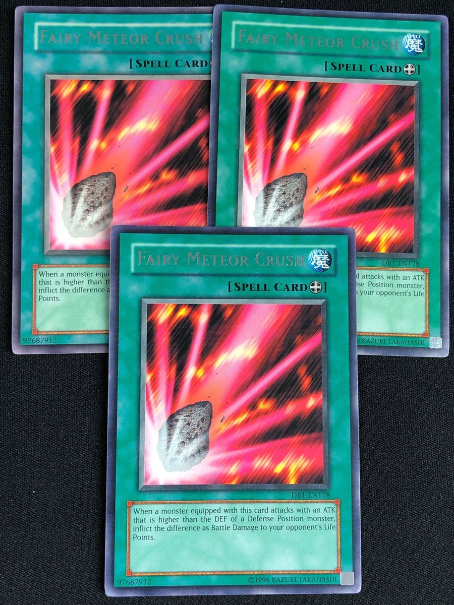 YUGIOH FAIRY METEOR CRUSH DB1-EN178 RARE X3 (NM) | eBay YUGIOH FAIRY METEOR CRUSH DB1-EN178 RARE X3 (NM) | eBay