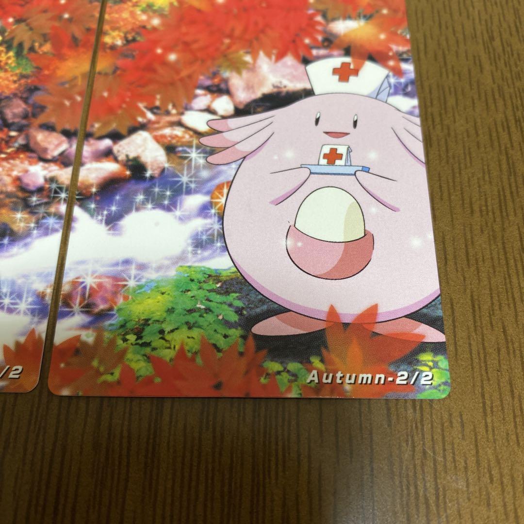ZUKAN Carddass THE POKÉMON WEEKLY NEWS Autumn Chansey etc