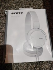 Sony MDR-ZX110 Ear-Pad On the Ear Headband Headphones - White