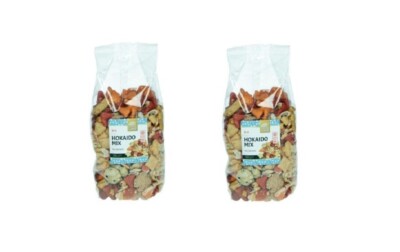 Reis Cracker Hokaido Mix Doppelpack: 2 x 350g Reis Snack Kekse Knabbergebäck