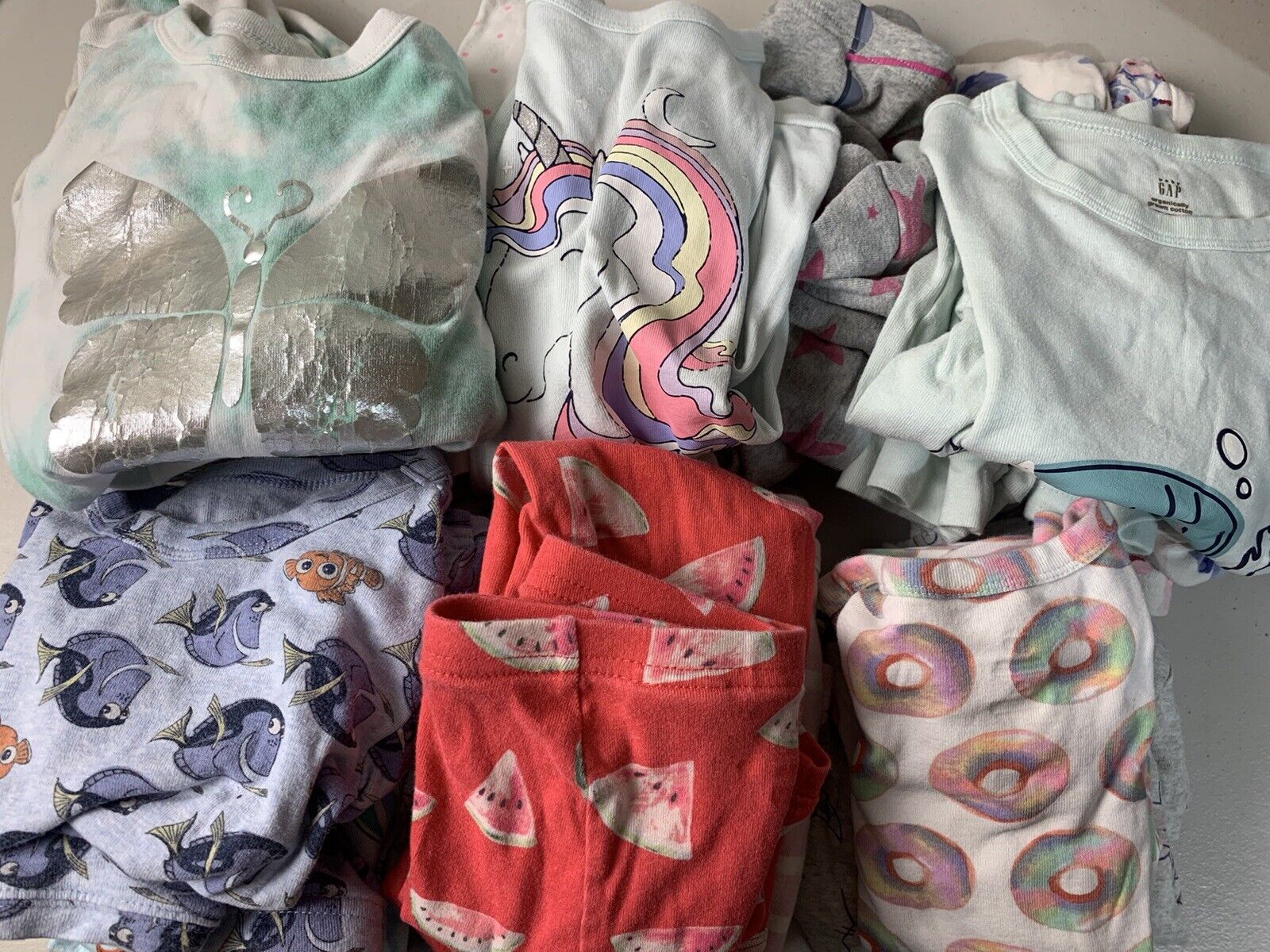 Lot of 14 Reservation Toddler 5T Girls Gap mart Organic Di 2 Sets Cotton & Pajama
