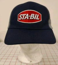Sta-Bil Fuel Stabilizer Trucker Hat Blue Men Adjustable Embroidered Mesh