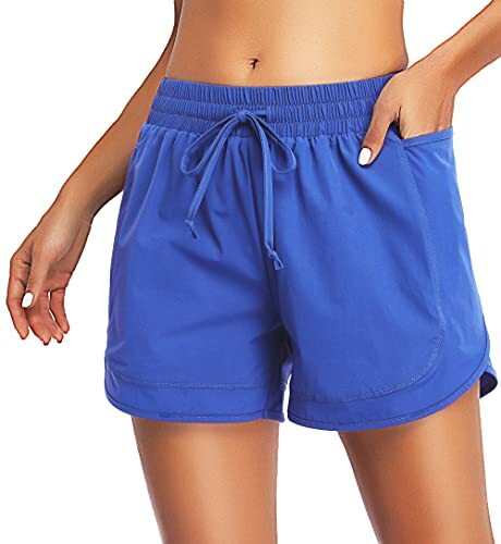 KORALHY Women's Workout Shorts Pockets 