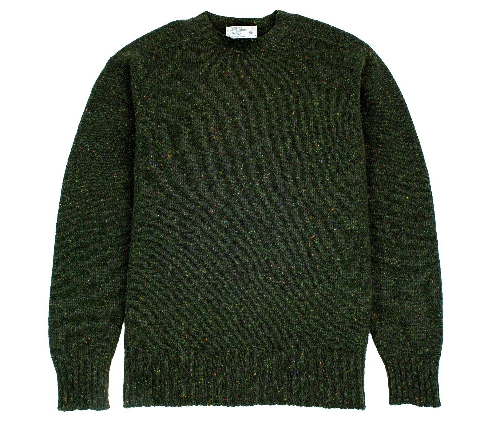 Merino Wool Donegal Crew Neck Jumper eBay