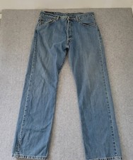 Vintage Levis 501 Jeans Mens 36x32 Blue Straight Leg Button Fly 90s Y2K Grunge