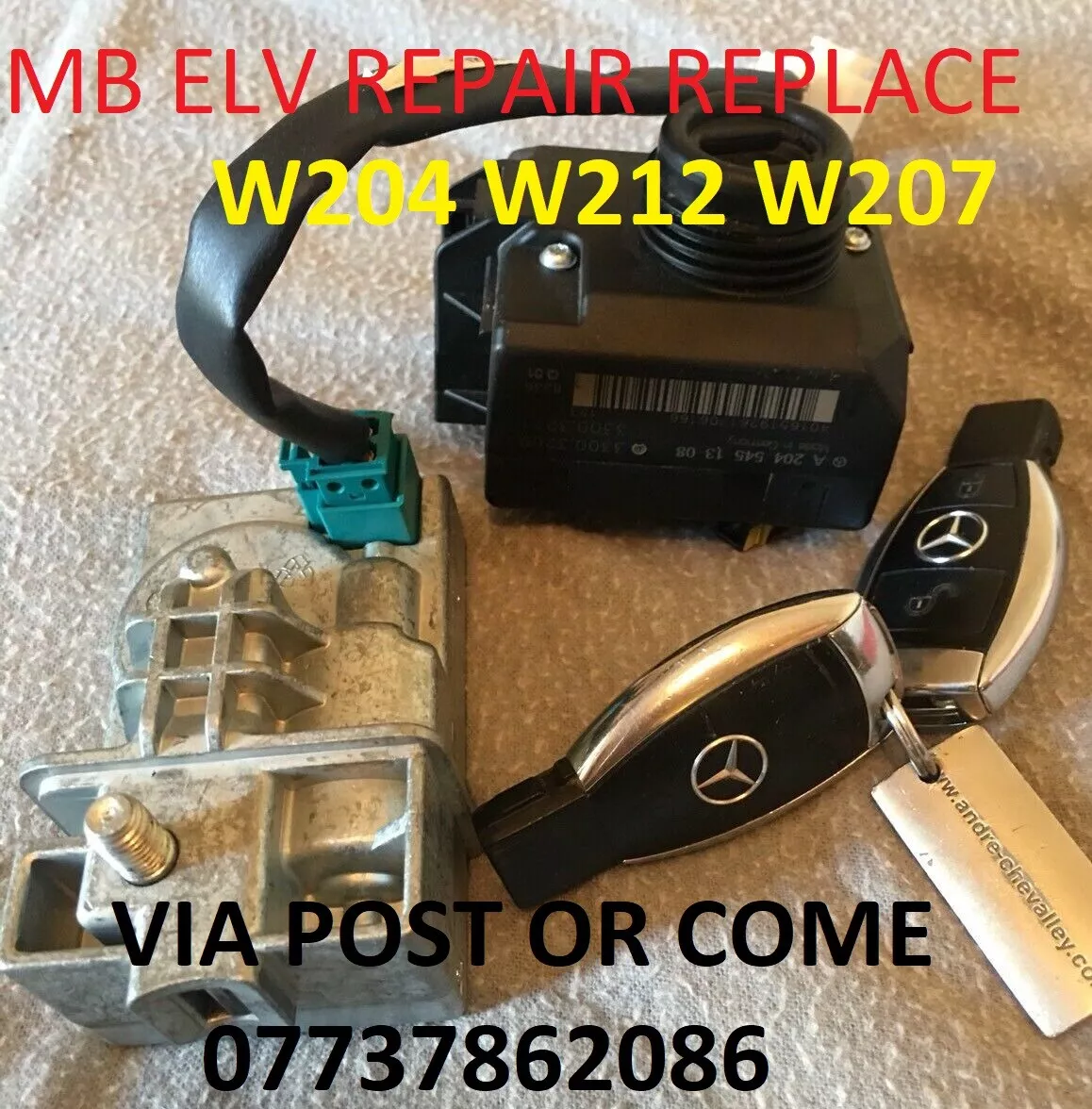 Mercedes Benz ESL/ELV W204 W212 W207 electronic steering lock repair  service