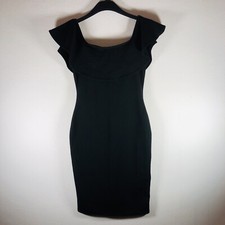 Lipsy London Cocktail Dress Black Womens Size 10 Polyester Ladies Party
