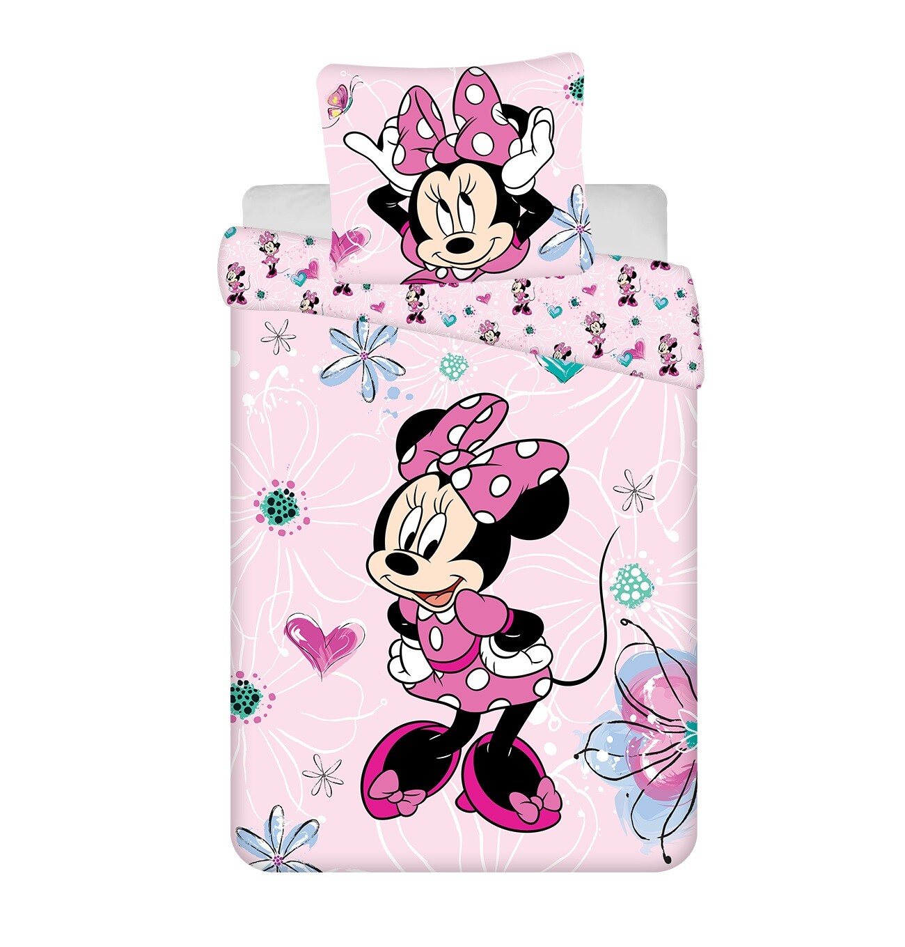 Disney Minnie Mouse Kuschelige Bettwäsche Baumwolle, 160x200 см и 70x80 см