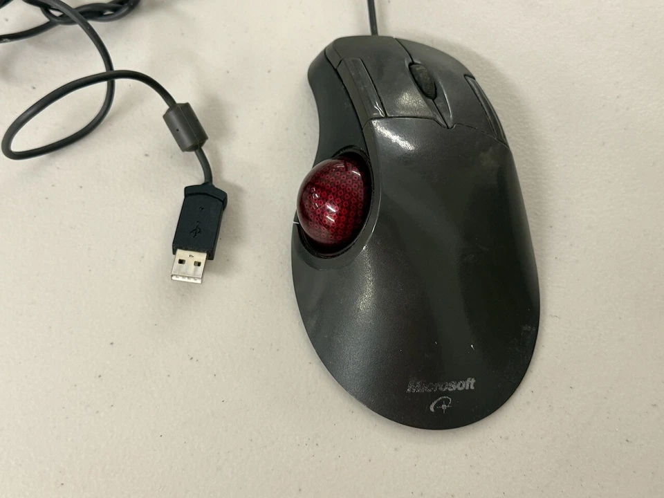 Microsoft Trackball Explorer 1.0 USB Maus Ergonomisch Scrollen