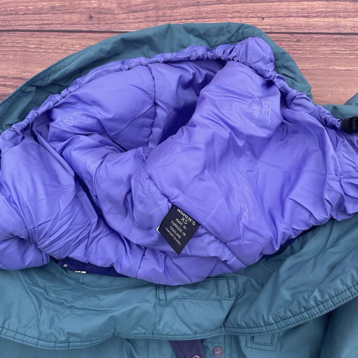 Vintage Patagonia Jacket Womens XS Teal Ski Coat Insulated 90s