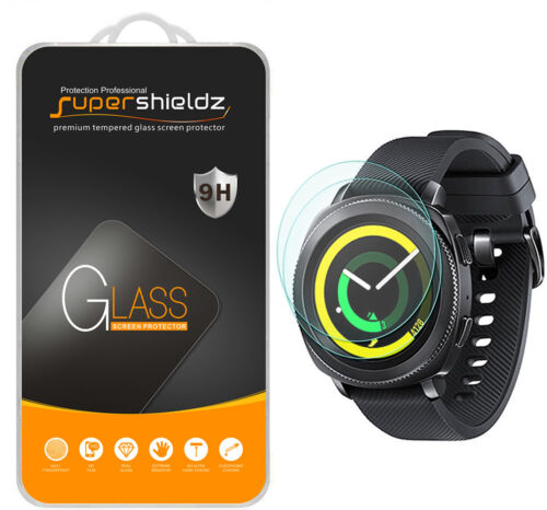 2X Supershieldz for Samsung Gear Sport Tempered Glass Screen Protector Saver - Afbeelding 1 van 5