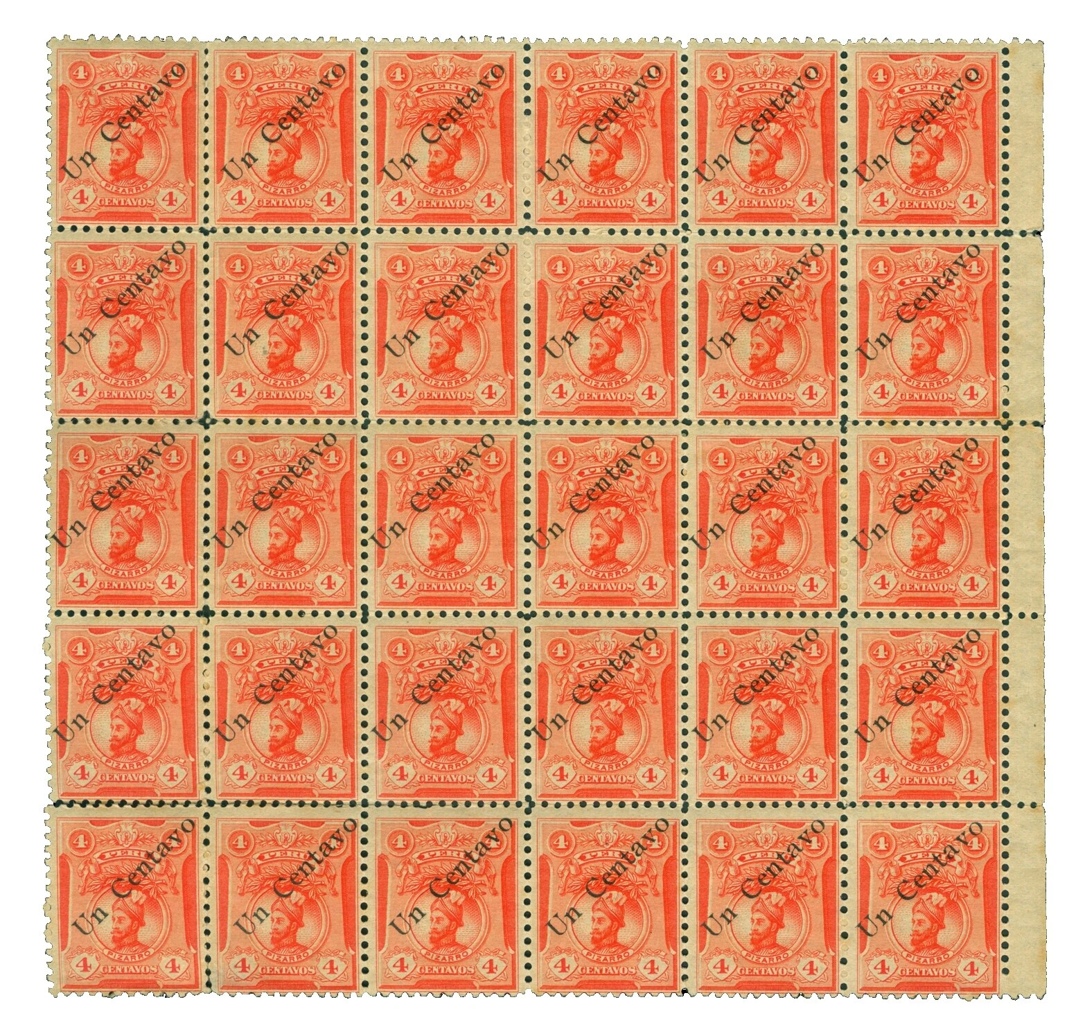 Pre-Decimal Mint Never Hinged/MNH Peruvian Stamps