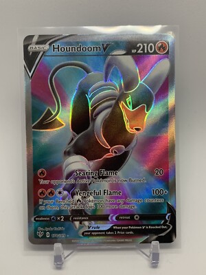 Pokémon TCG Houndoom V Darkness Ablaze 178/189 Holo Full Art | eBay