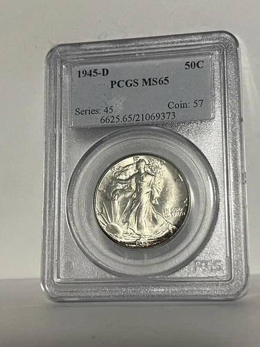 1945-D PCGS MS65 Walking Liberty Half Dollar 50c