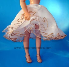 Cissy Cancan Rick Rack Slips & Panties in 8 colors with double ruffles (no doll)