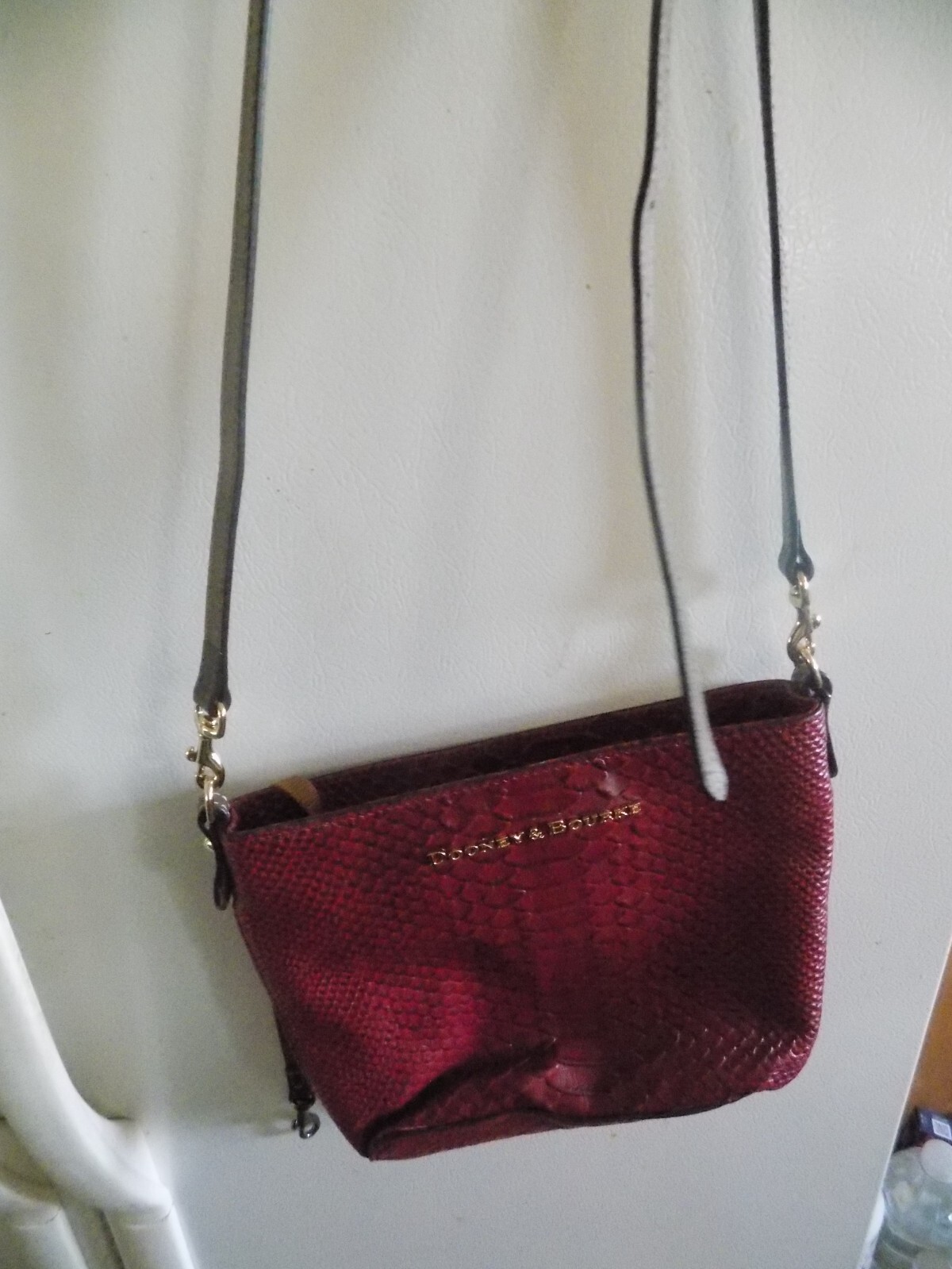 Dooney & Bourke Embossed Leather Ruby Crossbody W… - image 6