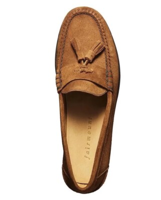 Fairmount Leather Loafers Brown Driving Shoes Moccasins tod Men s US 10 EU 43