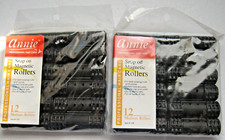 Annie Snap On Magnetic Rollers 12 Medium 3/4" x 2 3/4" Item 1233 Two Packs NEW