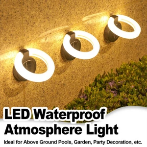 Led Solar Waterproof Atmosphere Light pour les lumières de jardin Deck souterrain extérieur