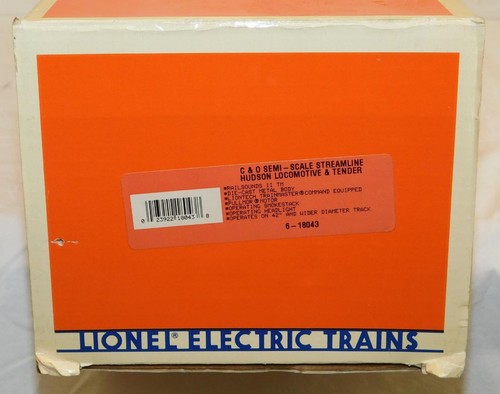 Lionel 6-18043 C&O Chessie Semi-Scale Hudson Streamlined Steam Locomotive 4-6-4 - Picture 19 of 24