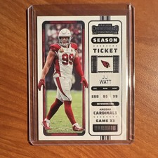 Panini Contenders 2022 Season Ticket J.J. Watt #4 Arizona Cardinals