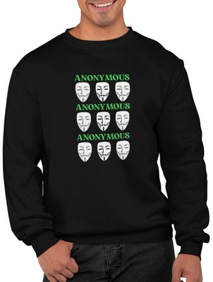 Anonymous Symbol Internet Kult Fawkes Unisex Erwachsene Rundhals Sweatshirt
