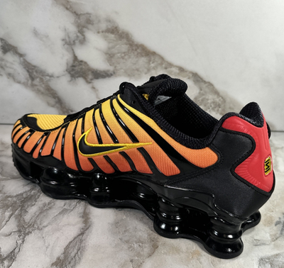 Nike Shox TL Sunrise Mens Shoes Size 11 Black Yellow Orange