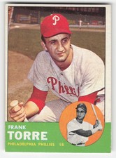 Frank Torre 1963 Topps #161 Philadelphia Phillies VG