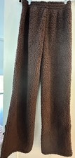 SKIMS Espresso Brown High Pile Fleece Jogger Pants, Size Small