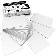 Dry Erase Magnetic Labels 5.6 x 3.7 in, Dry Erase Magnets, 36-Pack, White Era...