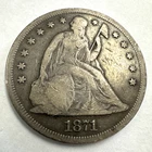 1871 Seated Liberty Dollar