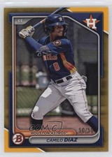 2024 Bowman Draft Gold 50/50 Camilo Diaz #BD-176 1f5h