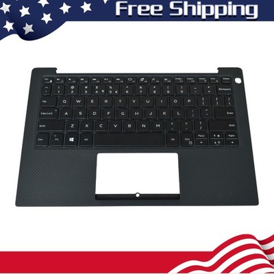 For Dell XPS 9370 9380 7390 Palmrest Backlit Keyboard AQ2Q0000102 KPRW0 13.3'' US