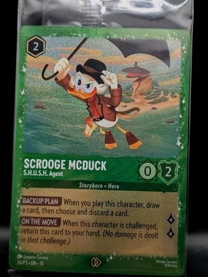 Scrooge Mcduck S.H.U.S.H. Agent Glimmer Foil Promo Factory Sealed Lorcana Card