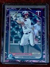 2024 Bowman Draft - Chrome Luke Keaschall #BDC-82 Fuchsia Lunar Refractor /199 