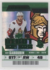 2019 Upper Deck Credentials Debut Ticket Access Green 23/25 Scott Sabourin 2ti