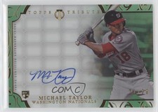 2015 Topps Tribute Auto Green 21/99 Michael Taylor #TA-MTA Auto 4hn