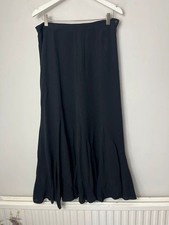 Per Una M&S long black whimsy panelled maxi skirt uk12 whimsygoth steampunk