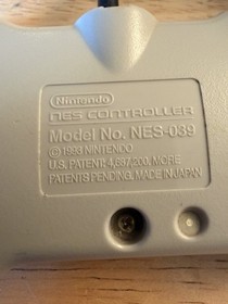 Nintendo NES NES-039 Dog Bone Controller & NES-004 Official Authentic Tested!