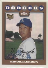 2008 Topps Chrome Copper Refractor 287/599 Hiroki Kuroda #199 0lm