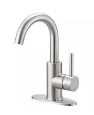 Single Handle Sink Faucet, High Arc Spout